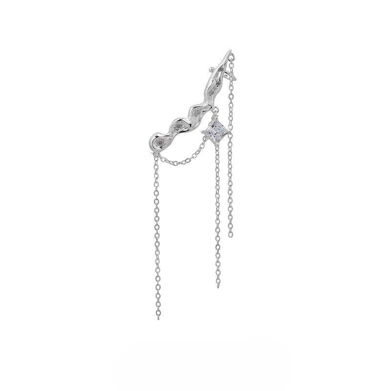 Nebula Tassel Clip-on Earrings
